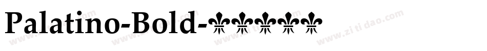 Palatino-Bold字体转换