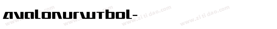 AvalonURWTBol字体转换