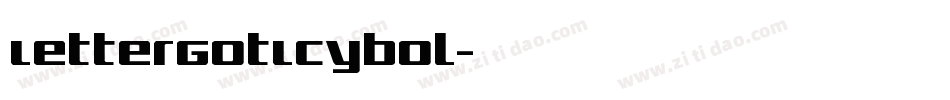 LetterGotLCYBol字体转换