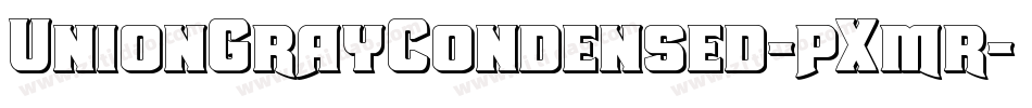 UnionGrayCondensed-pXmr字体转换