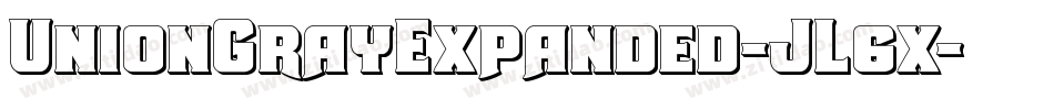UnionGrayExpanded-JL6x字体转换