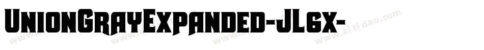 UnionGrayExpanded-JL6x字体转换