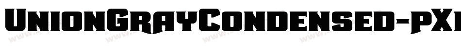 UnionGrayCondensed-pXmr字体转换