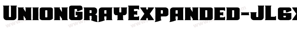 UnionGrayExpanded-JL6x字体转换