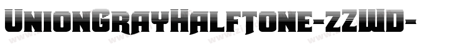 UnionGrayHalftone-zZWD字体转换
