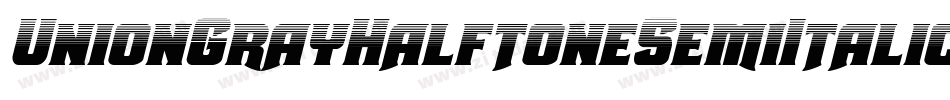 UnionGrayHalftoneSemiItalic-6qPD字体转换