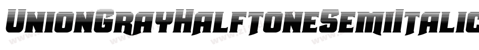 UnionGrayHalftoneSemiItalic-6qPD字体转换