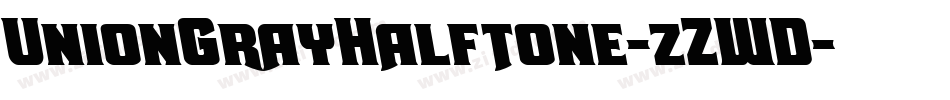 UnionGrayHalftone-zZWD字体转换