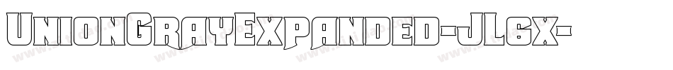 UnionGrayExpanded-JL6x字体转换