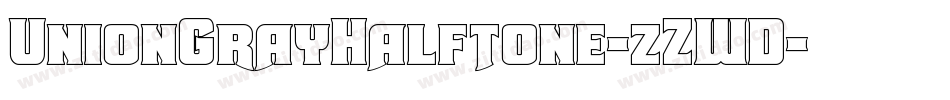 UnionGrayHalftone-zZWD字体转换