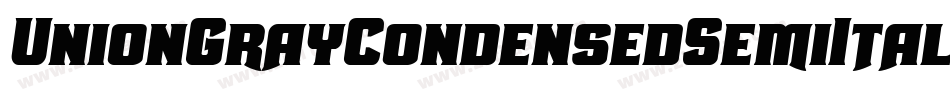UnionGrayCondensedSemiItal-qgdV字体转换 UnionGrayCondensedSemiItal-qgdV字体转换