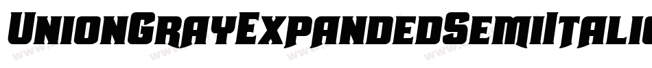 UnionGrayExpandedSemiItalic-jwMM字体转换 UnionGrayExpandedSemiItalic-jwMM字体转换