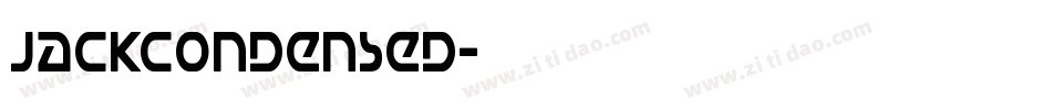 JackCondensed字体转换