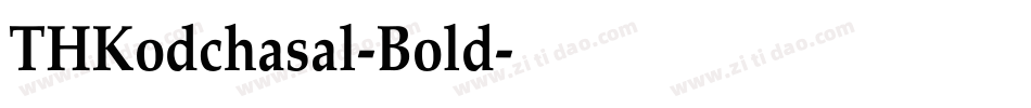 THKodchasal-Bold字体转换