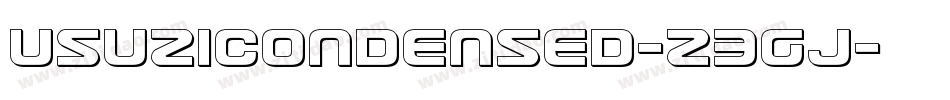 UsuziCondensed-Z3gJ字体转换