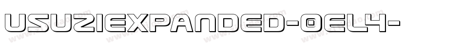 UsuziExpanded-0eL4字体转换