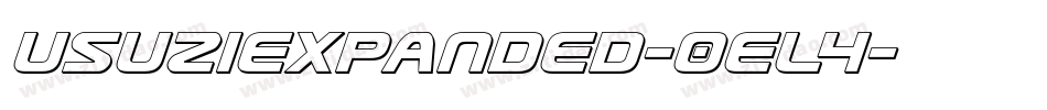 UsuziExpanded-0eL4字体转换