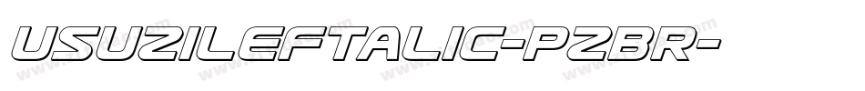 UsuziLeftalic-pzBR字体转换