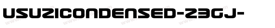 UsuziCondensed-Z3gJ字体转换