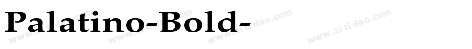 Palatino-Bold字体转换