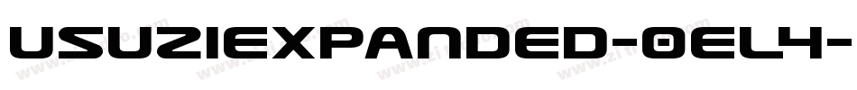 UsuziExpanded-0eL4字体转换