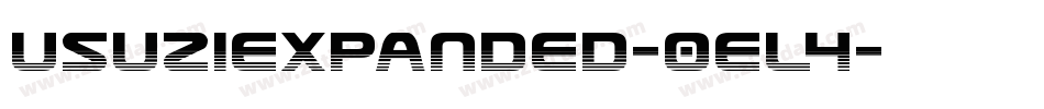 UsuziExpanded-0eL4字体转换
