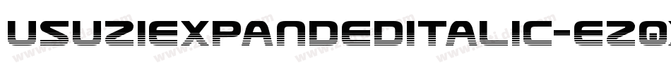 UsuziExpandedItalic-ezqx字体转换