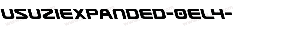 UsuziExpanded-0eL4字体转换