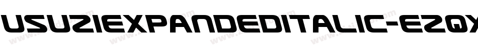 UsuziExpandedItalic-ezqx字体转换