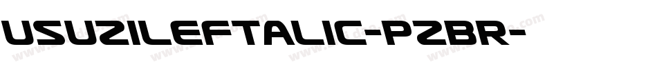 UsuziLeftalic-pzBR字体转换