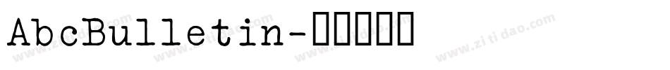 AbcBulletin字体转换