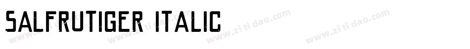 SALFrutiger-Italic字体转换