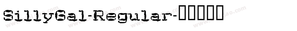 SillyGal-Regular字体转换