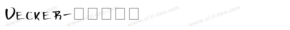 Vecker字体转换