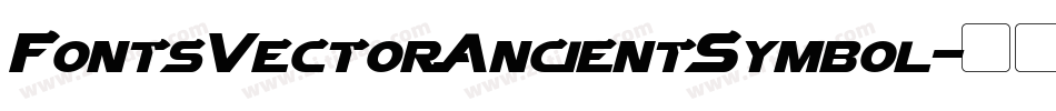 FontsVectorAncientSymbol字体转换