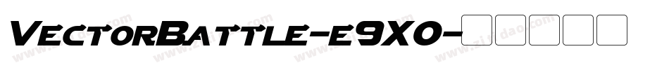VectorBattle-e9XO字体转换