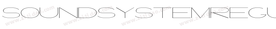 SoundSystemRegular-M2mw字体转换