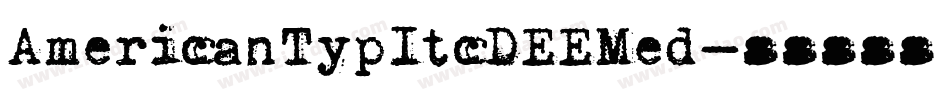 AmericanTypItcDEEMed字体转换