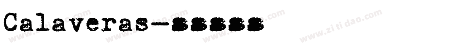 Calaveras字体转换