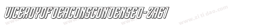 ViceroyOfDeaconsCondensed-za61字体转换