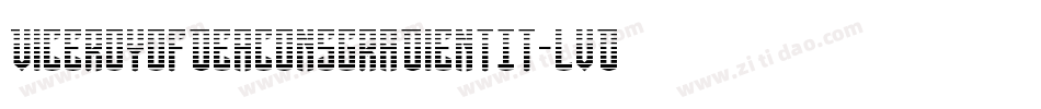 ViceroyOfDeaconsGradientIt-lvDX字体转换 ViceroyOfDeaconsGradientIt-lvDX字体转换