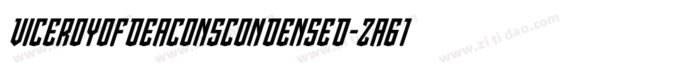 ViceroyOfDeaconsCondensed-za61字体转换
