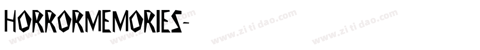 HORRORMEMORIES字体转换