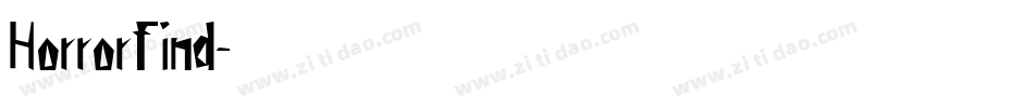 Horrorfind字体转换