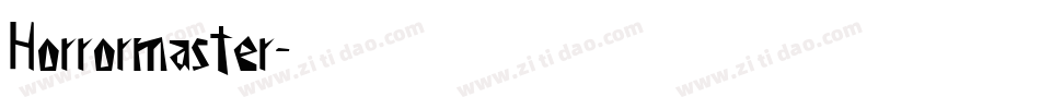 Horrormaster字体转换