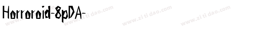 Horroroid-8pDA字体转换