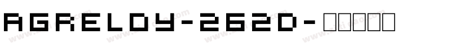 Agreloy-262d字体转换