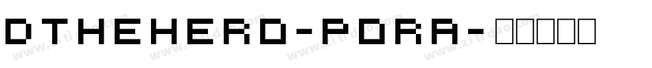 DTheHero-pora字体转换