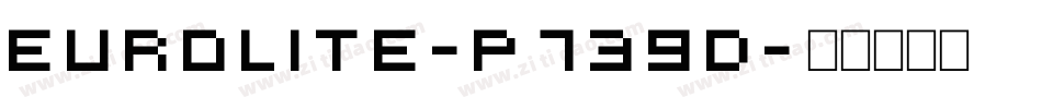 Eurolite-p739d字体转换