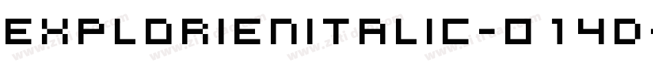ExplorienItalic-014d字体转换